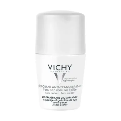 VICHY DEODORANT ANTI TRANSPIRANT 48H PEAUX SENSIBLES 50ML VICHY DEODORANT ANTI TRANSPIRANT 48H PEAUX SENSIBLES 50ML