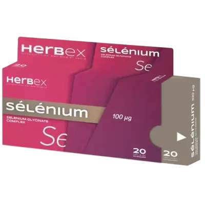 HERBEX SELENIUM 100 UG 20 GELULES