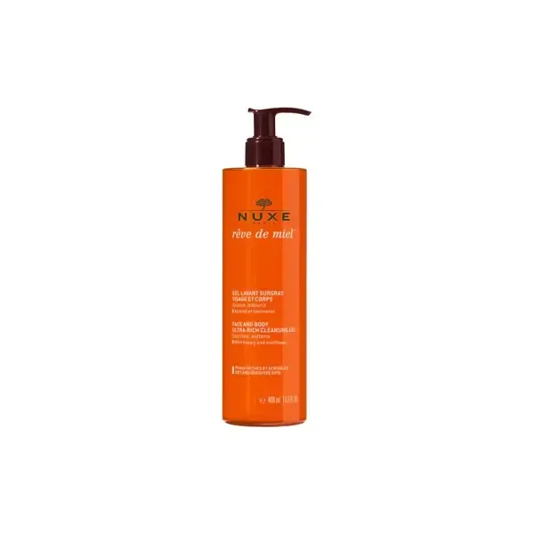 NUXE REVE DE MIEL GEL LAVANT SURGRAS VISAGE ET CORPS 400ML
