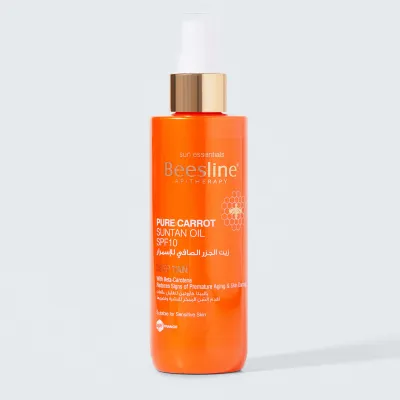 BEESLINE HUILE DE BRONZAGE PURE CARROT SUNTAN OIL SPF10 200ML