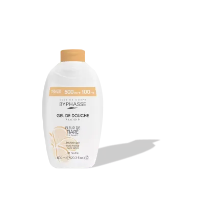 BYPHASSE GEL DE DOUCHE FLEUR DE TIARE DE TAHITI 600ML