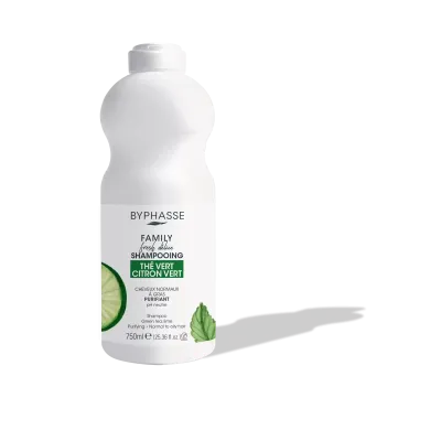 BYPHASSE FAMILY SHAMPOOING THE VERT CITRON VERT CHEVEUX GRAS 750ML