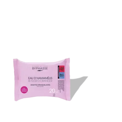 BYPHASSE LINGETTES DEMAQUILLANTES FLEUR D'ORANGER