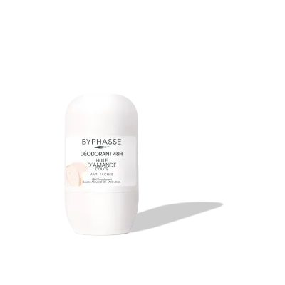 BYPHASSE DEODORANT ROLL ON ANTI TACHES HUILE D'AMANDE DOUCE 50ML