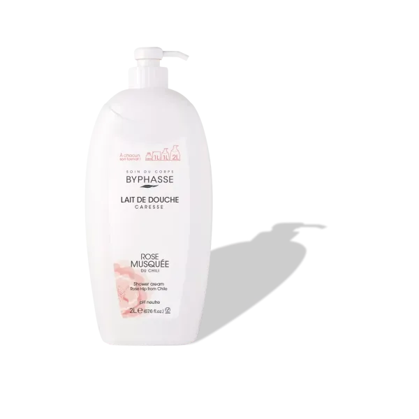 BYPHASSE CARESSE LAIT DE DOUCHE ROSE MUSQUEE 2L