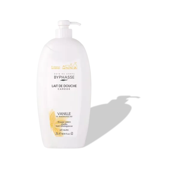BYPHASSE CARESSE LAIT DE DOUCHE FLEUR DE VANILLE 2L