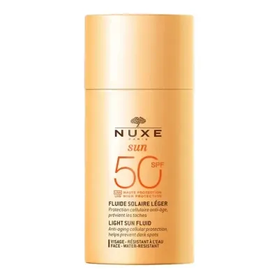 NUXE SUN FLUIDE LEGER VISAGE SPF50+ 50ML NUXE SUN FLUIDE LEGER VISAGE SPF50+ 50ML