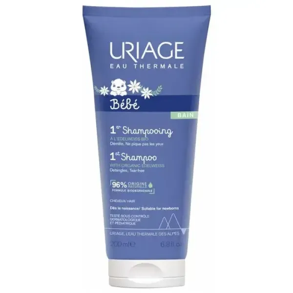 URIAGE BEBE 1ER SHAMPOOING EXTRA DOUX CHEVEUX 200ML