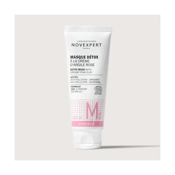 NOVEXPERT MASQUE DETOX A LA CREME D'ARGILE ROSE 75ML