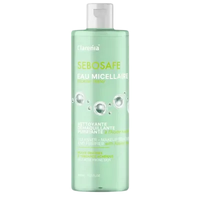 CLARENIA SEBOSAFE EAU MICELLAIRE 400ML