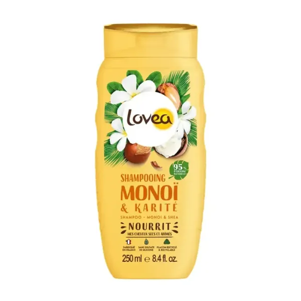 LOVEA SHAMPOOING MONOI & KARITE CHEVEUX SECS ET ABÎMÉS 250 ML