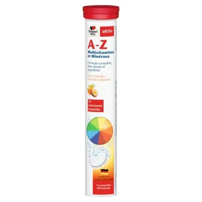 AKTIV A-Z MULTIVITAMINES ET MINERAUX 15 COMPRIMES EFFERVESCENTS