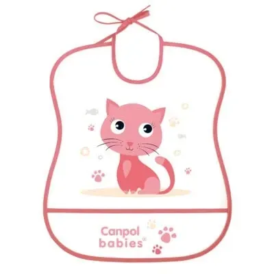 CANPOL BABIES BAVOIR IMPERMEABLE AVEC POCHE ANIMALS 2/919 CANPOL BABIES BAVOIR IMPERMEABLE AVEC POCHE ANIMALS 2/919