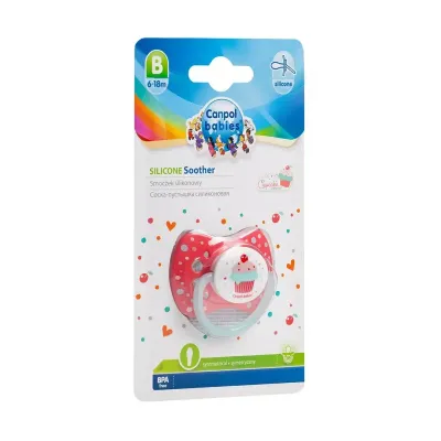 CANPOL SUCETTE SYMETRIQUE SILICONE CUPCAKE 6-18 MOIS 23/283 CANPOL SUCETTE SYMETRIQUE SILICONE CUPCAKE 6-18 MOIS 23/283