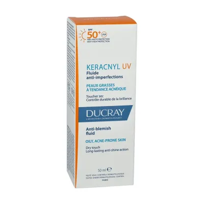 DUCRAY KERACNYL UV FLUIDE ANTI IMPERFECTIONS PEAUX GRASSES A TENDANCE ACNEIQUE SPF50 50ML DUCRAY KERACNYL UV FLUIDE ANTI IMPERFECTIONS PEAUX GRASSES A TENDANCE ACNEIQUE SPF50 50ML