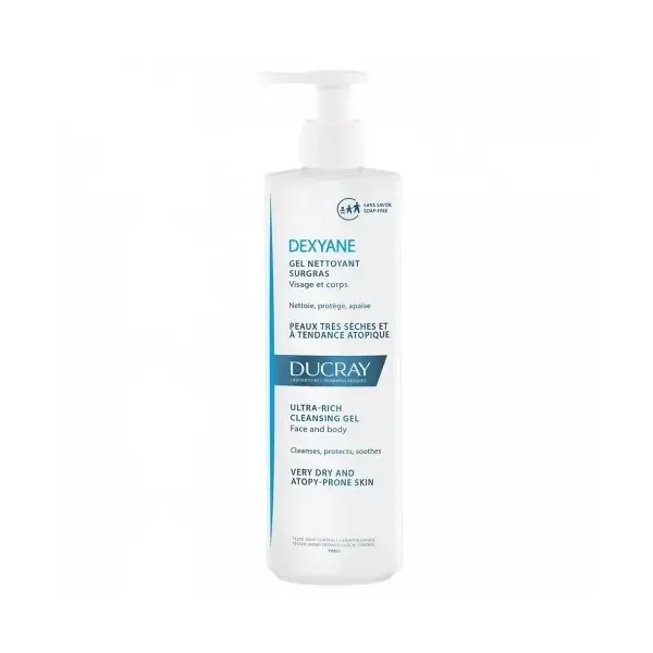 DUCRAY DEXYANE GEL NETTOYANT SURGRAS 400ML