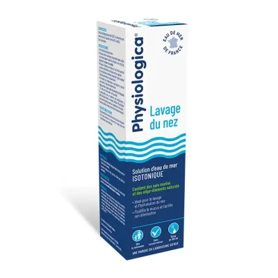GIFRER PHYSIOLOGICA LAVAGE DU NEZ SOLUTION D'EAU DE MER ISOTONIQUE SPAY 100ML