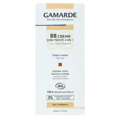 GAMARDE BB CREME SOIN TEINTE 4EN1 PEAUX MATES DELICATES 40ML GAMARDE BB CREME SOIN TEINTE 4EN1 PEAUX MATES DELICATES 40ML