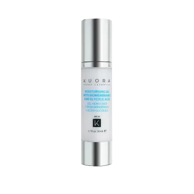 KUORA GEL HYDRATANT AUX BIOMEMBRANES ET A L'ACIDE GLYCOLIQUE SPF10 50ML