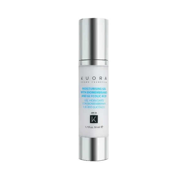 KUORA GEL HYDRATANT AUX BIOMEMBRANES ET A L'ACIDE GLYCOLIQUE SPF10 50ML