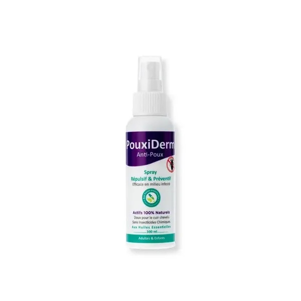 INODERMA POUXIDERM SPRAY REPULSIF & PREVENTIF ANTI-POUX 100ML