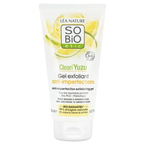 SO BIO CLEAN YUZU GEL EXFOLIANT ANTI IMPERFECTIONS 150ML