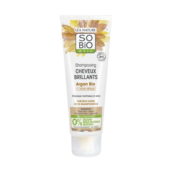 SO BIO SHAMPOOING CHEVEUX BRILLANTS ARGAN 250ML