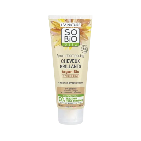 SO BIO APRES SHAMPOOING CHEVEUX BRILLANTS ARGAN 200ML