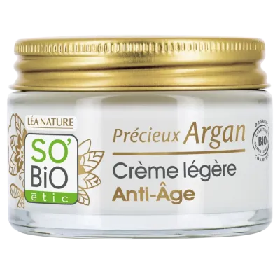 SO BIO SOIN LEGER ANTI AGE NUIT PRECIEUX ARGAN 50ML