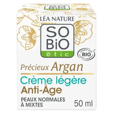 SO BIO SOIN LEGER ANTI AGE NUIT PRECIEUX ARGAN 50ML SO BIO SOIN LEGER ANTI AGE NUIT PRECIEUX ARGAN 50ML
