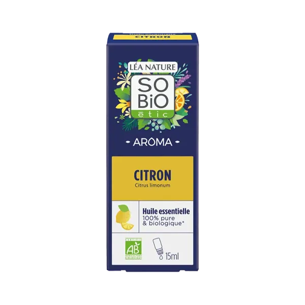 SO BIO AROMA HUILE ESSENTIELLE CITRON BIO 15ML