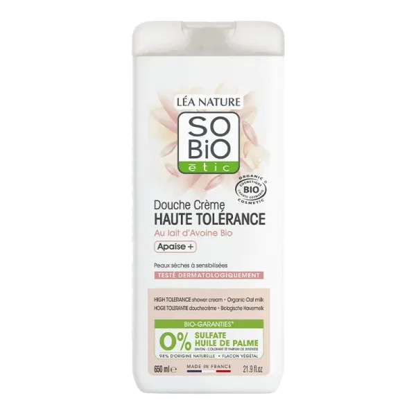 SO BIO CREME DE DOUCHE AU LAIT D'AVOINE 650ML