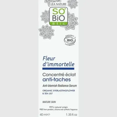 SO BIO CONCENTRÉ ÉCLAT ANTI-TÂCHE FLEUR D’IMMORTELLE 40ML