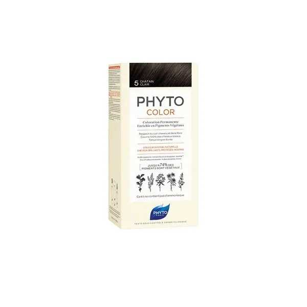 PHYTO Phytocolor Couleur Soin 5 chatain clair. 1 kit