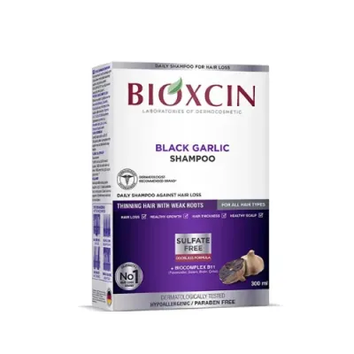BIOXCIN SHAMPOOING VEGETAL A L'AIL NOIR 300ML BIOXCIN SHAMPOOING VEGETAL A L'AIL NOIR 300ML