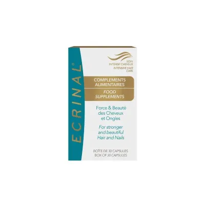 ECRINAL SOIN ET BEAUTE ONGLES ET CHEVEUX 30 CAPSULES