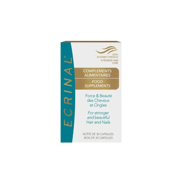 ECRINAL SOIN ET BEAUTE ONGLES ET CHEVEUX 30 CAPSULES