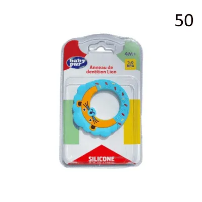 BABY PUR ANNEAU DE DENTITION ANIMAUX EN SILICONE 4M+ BABY PUR ANNEAU DE DENTITION ANIMAUX EN SILICONE 4M+