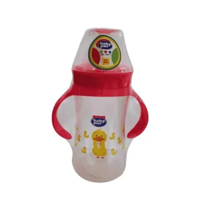 BABY PUR BIBERON PP MAXI LARGE AVEC ANSES ET COUVERCLE TORSADE 360ML
