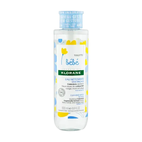 KLORANE BEBE EAU NETTOYANTE SANS RINCAGE 500ML