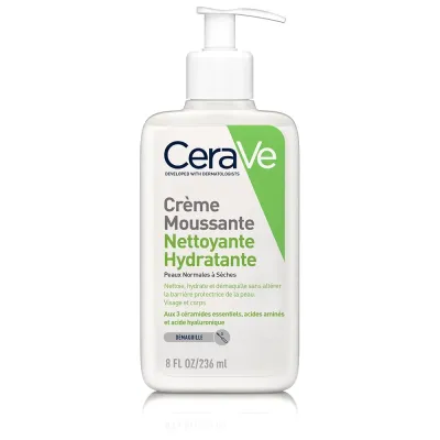 CERAVE CREME MOUSSANTE NETTOYANTE HYDRATANTE 236 ML CERAVE CREME MOUSSANTE NETTOYANTE HYDRATANTE 236 ML