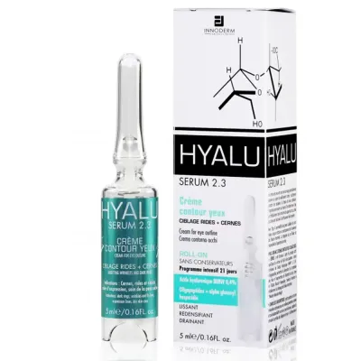HYALU SERUM 2.3 CREME CONTOUR DES YEUX CIBLAGE RIDES + CERNES - 5 ML HYALU SERUM 2.3 CREME CONTOUR DES YEUX CIBLAGE RIDES + CERNES - 5 ML