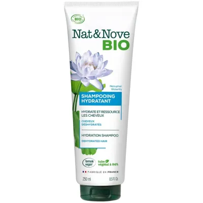 NAT & NOVE BIO SHAMPOOING HYDRATANT A L'EXTRAIT DE NENUPHAR POUR CHEVEUX DESHYDRATES 250ML NAT & NOVE BIO SHAMPOOING HYDRATANT A L'EXTRAIT DE NENUPHAR POUR CHEVEUX DESHYDRATES 250ML
