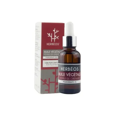 HERBEOS HUILE VEGETALE PEPINS DE GRENADE BIO 30ML HERBEOS HUILE VEGETALE PEPINS DE GRENADE BIO 30ML
