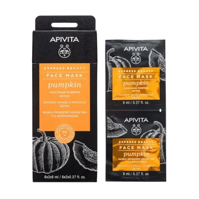 APIVITA EXPRESS BEAUTY FACE MASK PUMPKIN 6*2*8ML