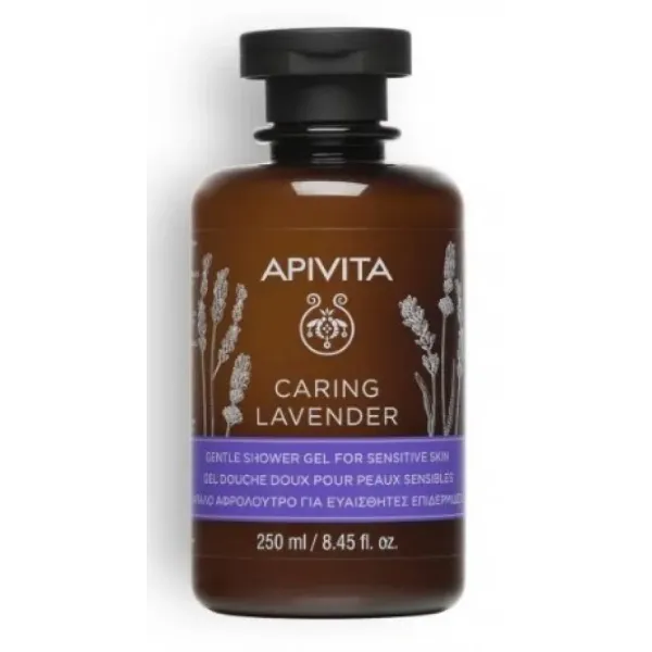 APIVITA CARING LAVENDER GEL DOUCHE DOUX POUR PEAUX SENSIBLES 250 ML
