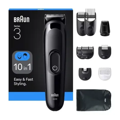 BRAUN TONDEUSE MULTIFONCTION 10EN1 RECHARGEABLE REF AIO3560