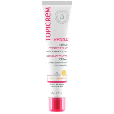 TOPICREM HYDRA+ CREME TEINTEE ECLAT LIGHT SPF50 40ML