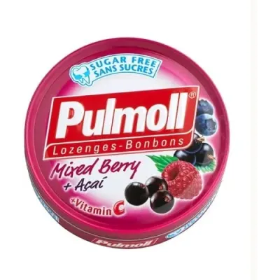 PULMOLL SANS SUCRE SAVEUR FRUITS ROUGES 45G