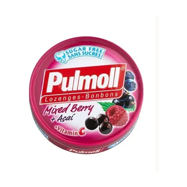 PULMOLL SANS SUCRE SAVEUR FRUITS ROUGES 45G
